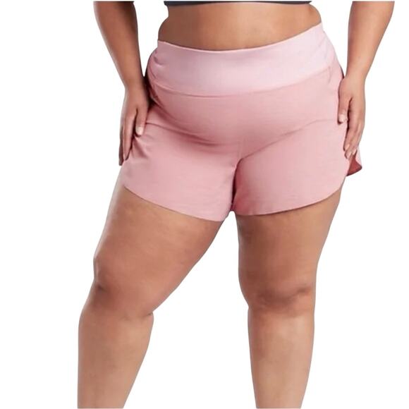 Athleta NWT Run With It Textured Short 3.5" Size 2X Running Shorts Pink Stretch - Picture 3 of 12